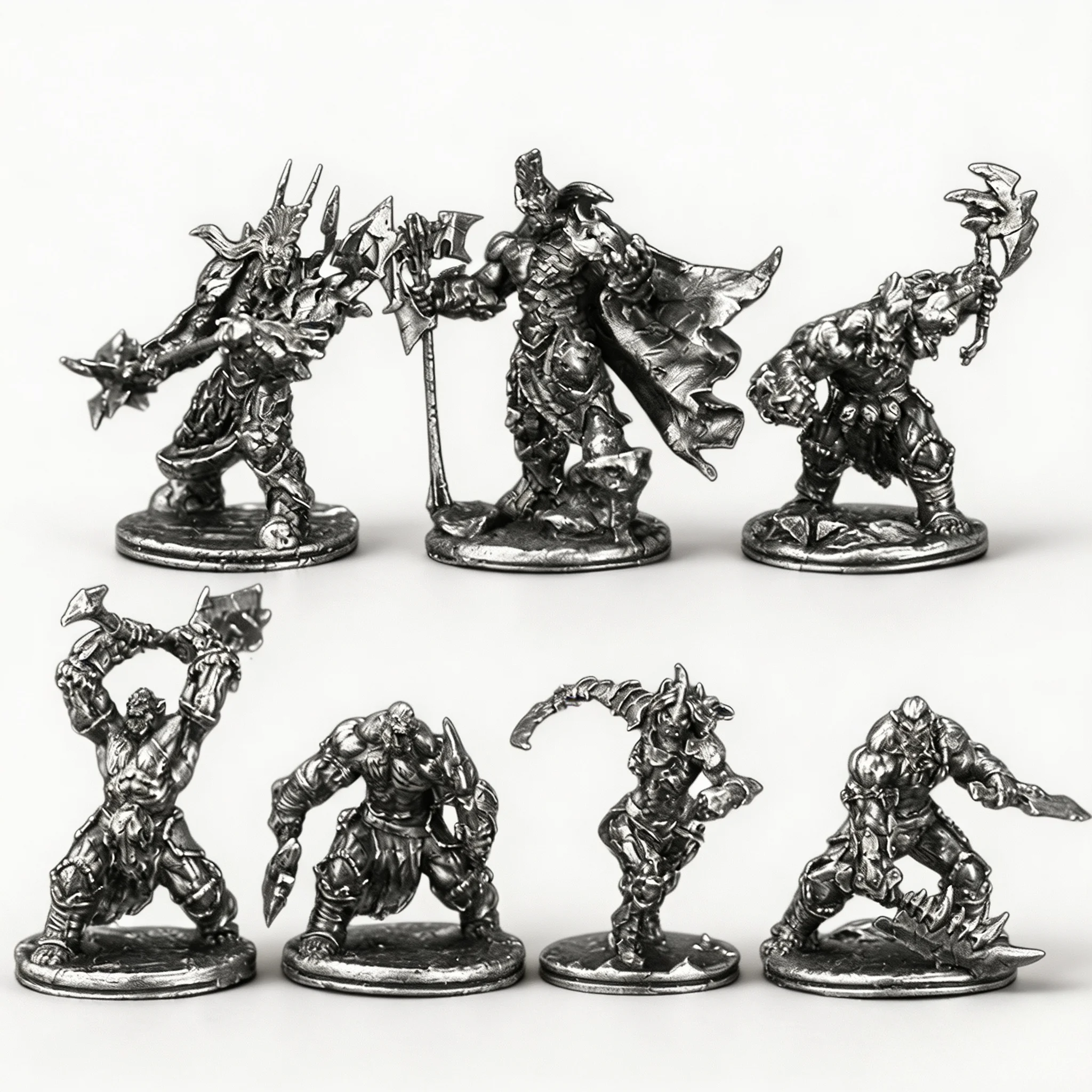 copper alloy metal orc tribe warrior figurine action figure tabletop game piece car interior decoration item for boys' version