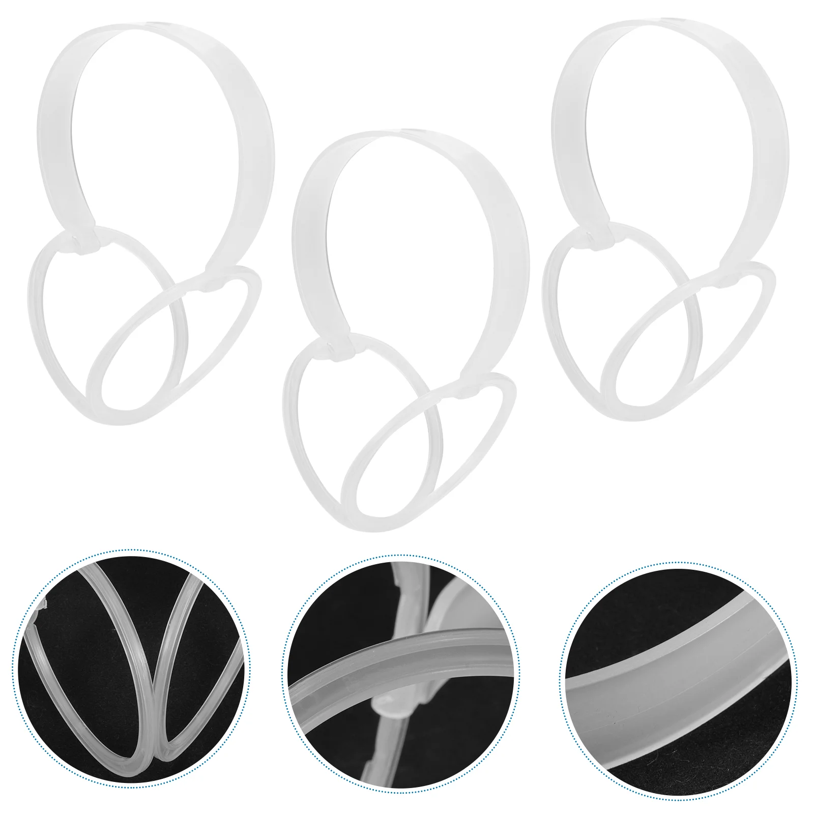 10 Pcs Ear Muffs Earmuff Frame Holder Foldable Plastic Shelf Transparent Visibility Warm Rack Accessories