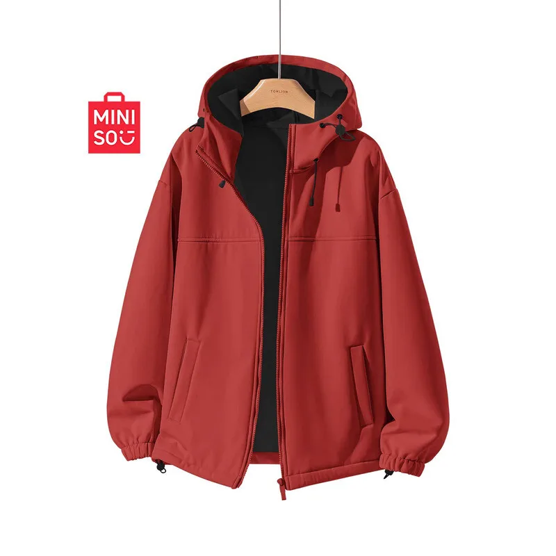 

MINISO/Name Brand For Women 2025 New Autumn Winter Outdoor Hiking Fleece-Lined Mountaineering Jacket J