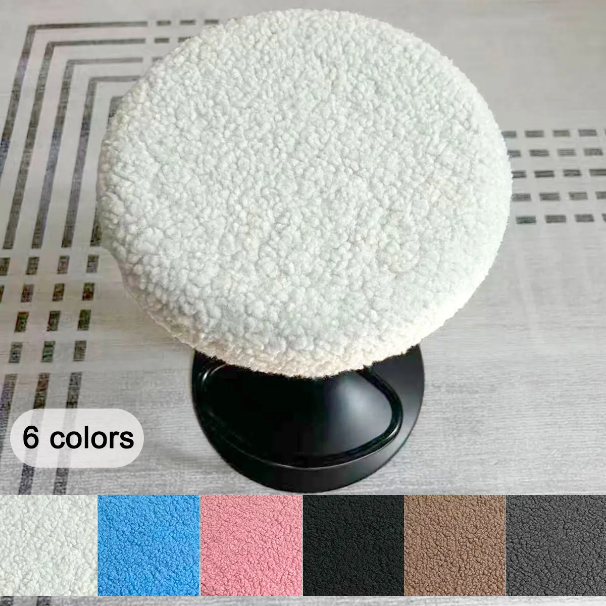 Stool Covers Round Bar Stool Covers with Elastic for Kitchen Living Room Decor