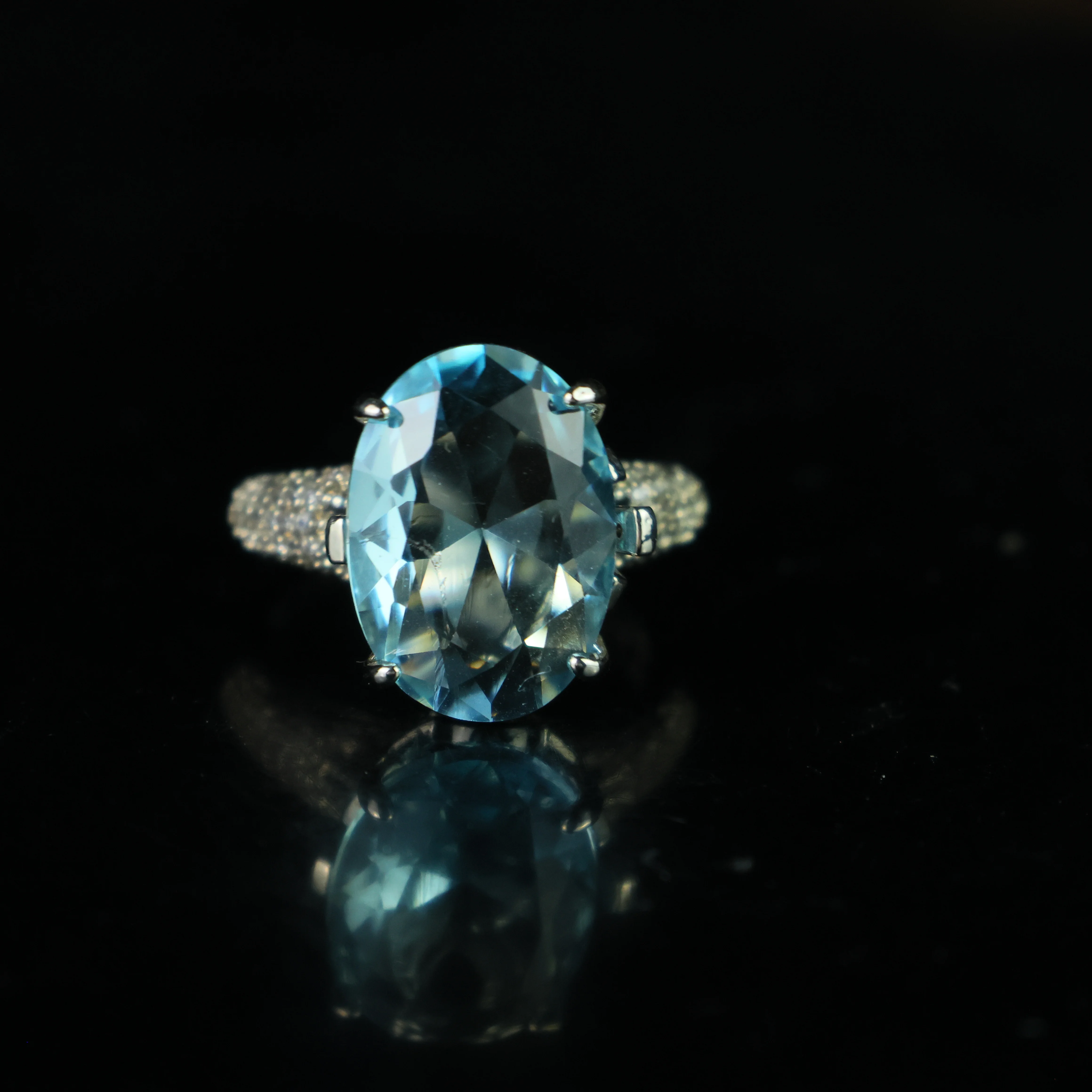 

Pear Cut Diamond Ring IGI Certified Lab Grown 2.50 Carat 14k White Gold