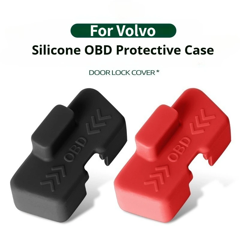 For Volvo S60 S90 XC60 XC90 XC40 EX30 Car OBD Port Cover Silicone Rust-proof OBD Port Lock Protector Sleeve  OBD Clogging Caps