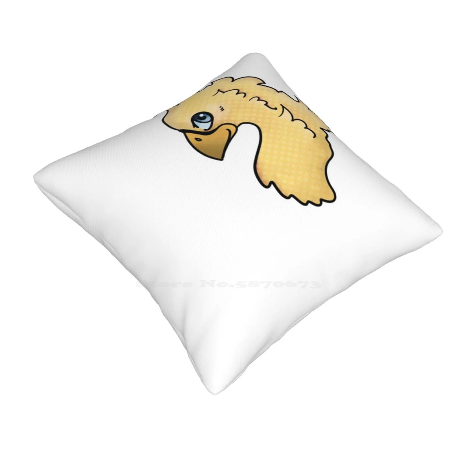 Choco Whoa Soft Comfortable Pillowcase Chocobo Bird Yellow Dotted Final Fantasy Chicken Avian Baby Fledgling Cute Kawaii Sweet