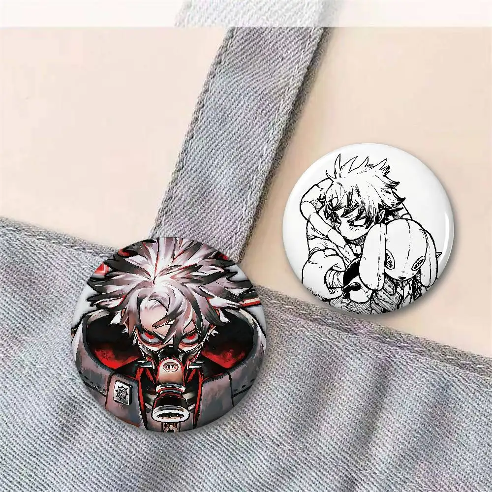 أنيمي GACHIAKUTA شارات زر PinsBrooch الإبداعية مضحك يقتبس شارة الملابس على ظهره مجوهرات هدية للأطفال الأصدقاء