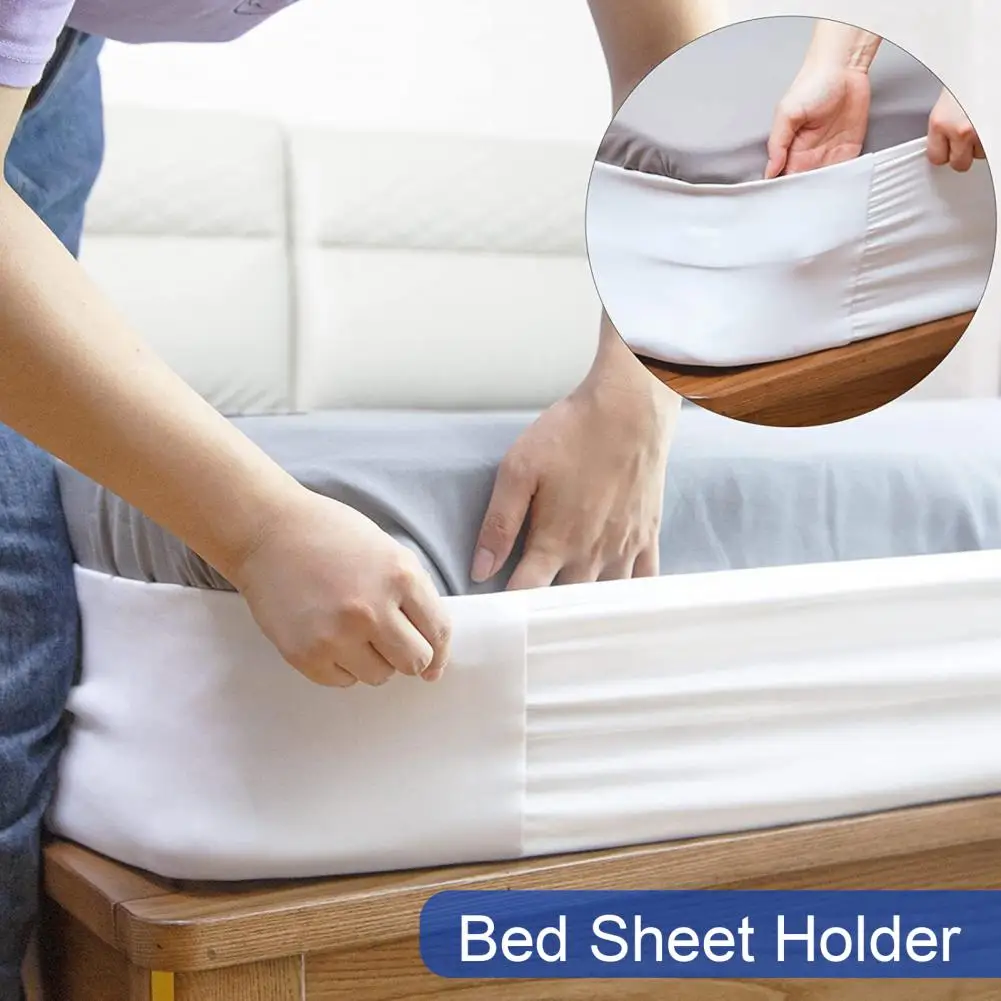 Bed Sheet Holder Elastic Non-slip Time Saving Fully-encased Design Sheet Fixing 360 Degree Surround Sheet Fastening Cover