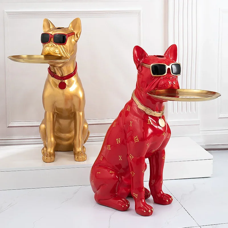 

Аксессуары для украшения дома, креативная многофункциональная большая фигурка собаки, скандинавский диван, украшения для хранения, статуи и скульптуры