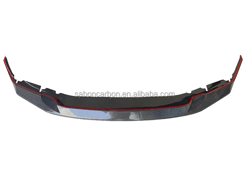 شفة مقسمة أمامية سفلية من ألياف الكربون طراز GTS لسيارة BMW F90 M5 2019+