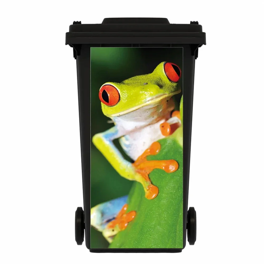 Frog Animal trash can stickers Beautiful wallpaper mural Wall Decals Poster Gifts Home Art Kitchen decor
