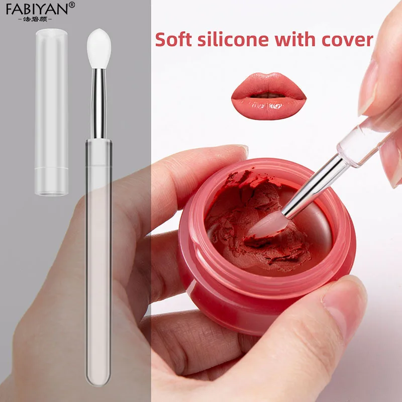 1Pcs Soft Silcone Head Makeup Lip Brushes Female Eyeshadow Brush Cosmetic Brushes Makeup Tools Accessories