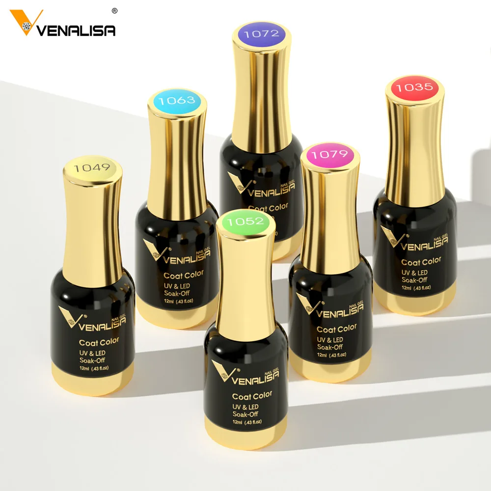 # ยาทาเล็บเจล VENALISA 1004 ปราศจากสาร Hema และ TPO สีชมพูนู้ดแบบเจลลี่ กึ่งถาวร ล้างออกได้ด้วยการแช่ ใช้กับหลอดไฟ UV LED เคลือบเงาแบบ Ultra Diamond ขนาด 12 มล.
