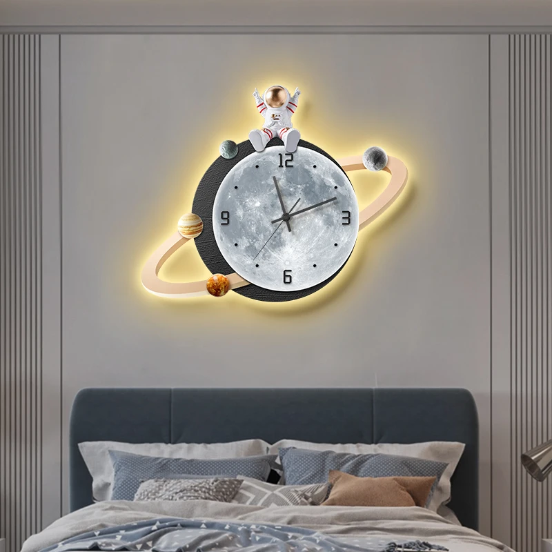 Nordic Minimalist Wall Clocks Restaurant Led Living Room Art Mural Wall Watch Big Size Modern Reloj De Pared Home Decoration