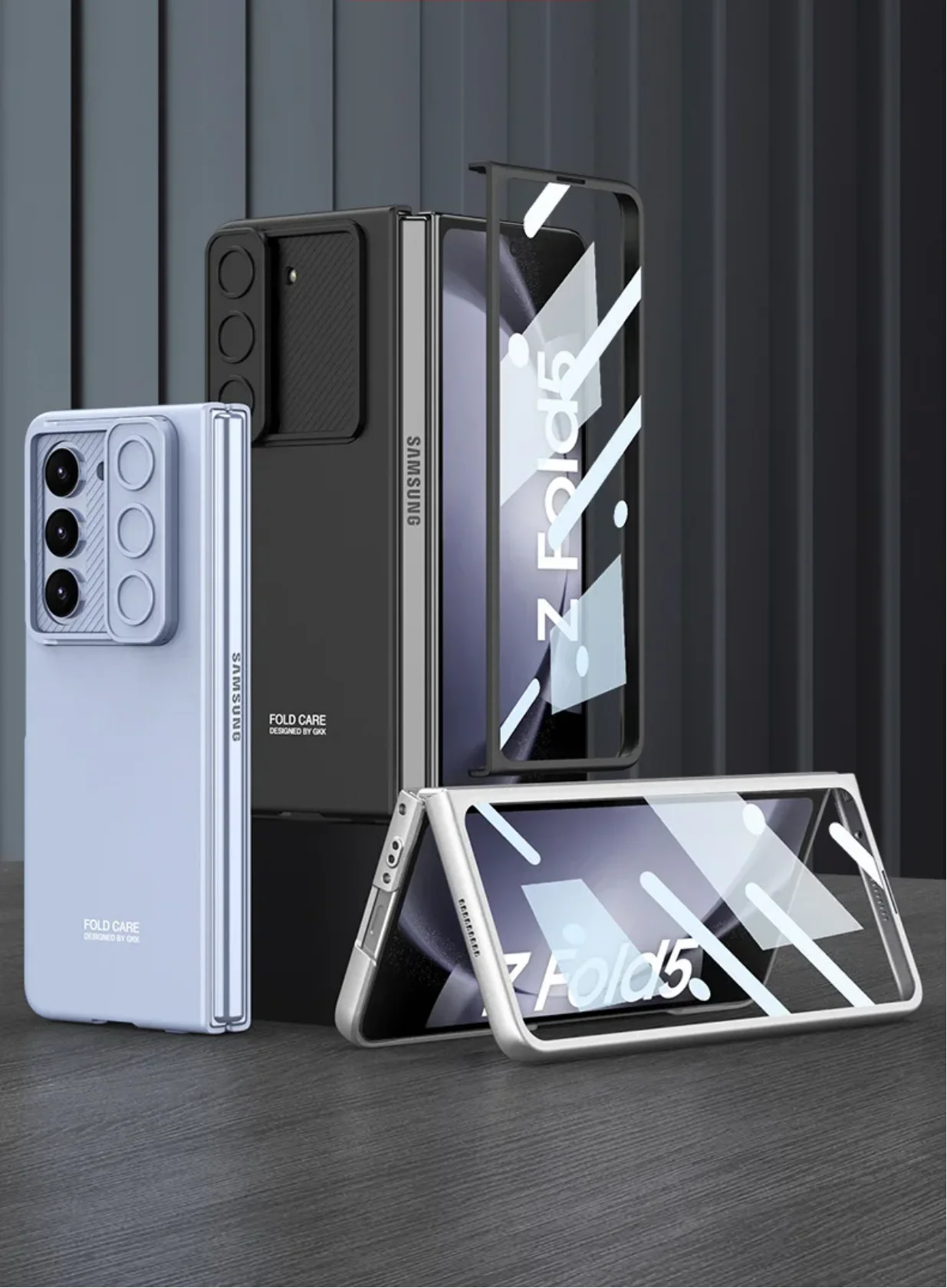 

Skin-feel sliding window ultra-thin mobile phone case suitable for Samsung Z Fold5 full-covered film protective case