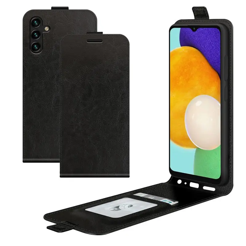 For Samsung Galaxy A13 Cover Phone Cases Flip Card Vertical Leather For A53 A33 4G 5G A73 A23  A04 A14 A34 A54 Capa чехол