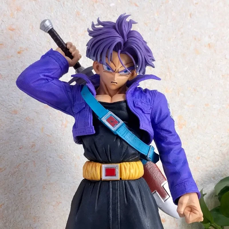 New 50cm Dragon Ball Trunks Future Warrior Action Figure Pvc Anime Model Desktop Decoration Collections Festival Giofts Toys Kid