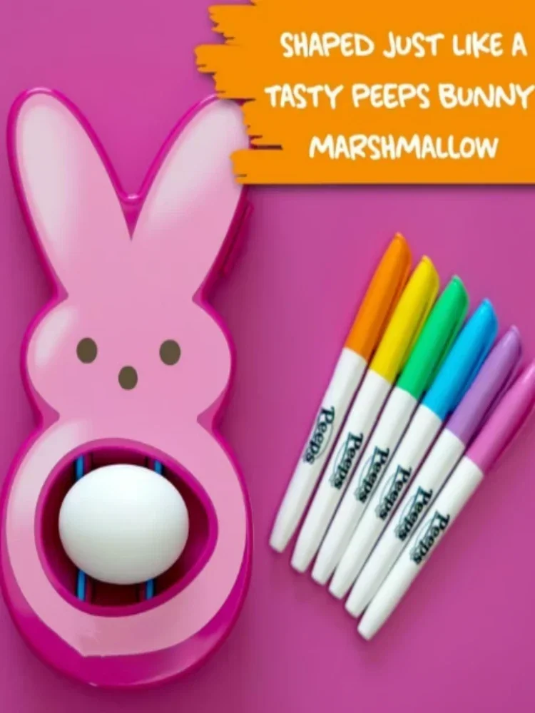Eggmazing Egg Decorator Diy Bunny Arts Craft Set Includes 6 Colorful Quick Drying Non-toxic Markers In Blue Suitabl Holiday Gift