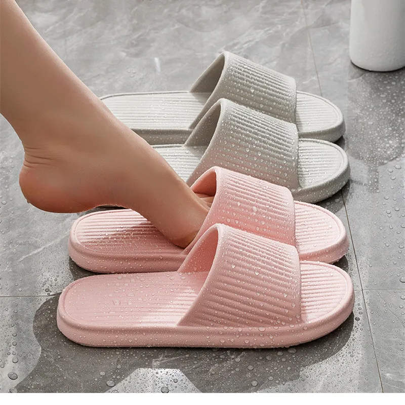 Fashion Sandals Men's Women's Anti-Slip Slides Wear-Resistant EVA Thick Sole Comfort Shoe Home Slippers Bathroom Bath Flip-Flops