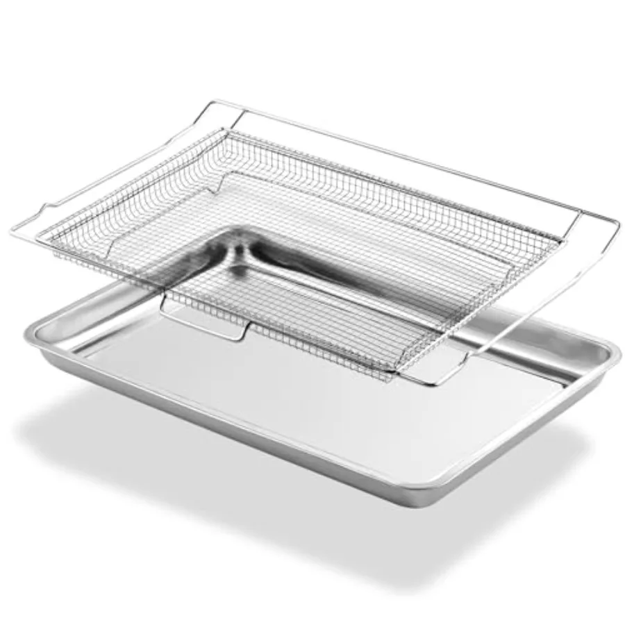 

Upgraded LRAL302S LRAL303S Air Fryer Basket and Tray Replacement for LG Air Fryer Tray 304 Stainless Steel LG Stove Oven Parts