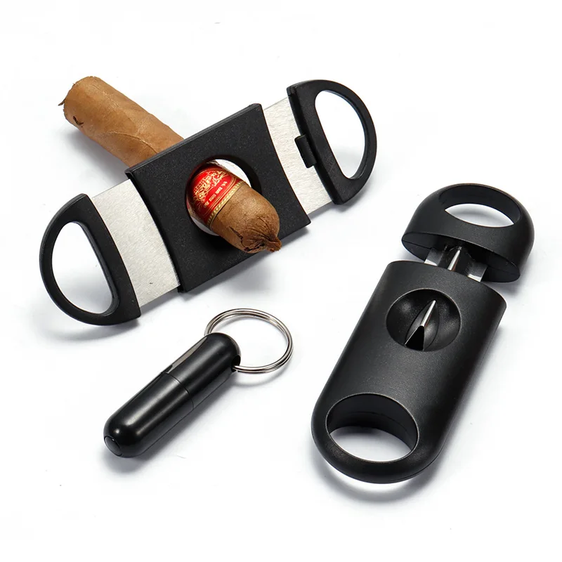 

Premium Cuban Cigar Accessories Set Punch and Portable Cigar Cutter Equipped with A Sharp V-cut Cigar Cutter Set