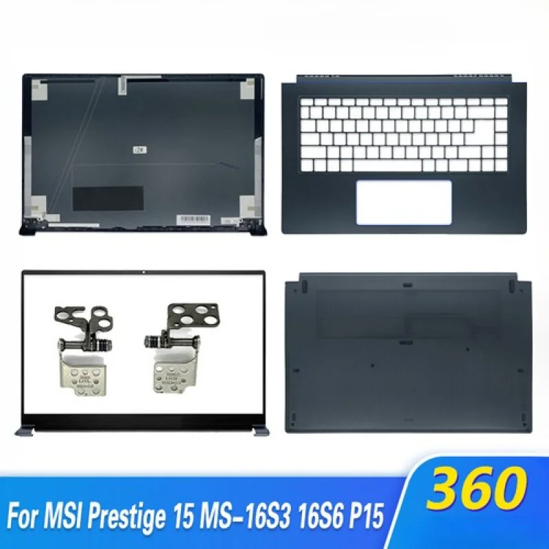 

Y For MSI Prestige 15 P15 MS-16S3 16S6 LCD Front Bezel Palmrest Bottom Case Hinges