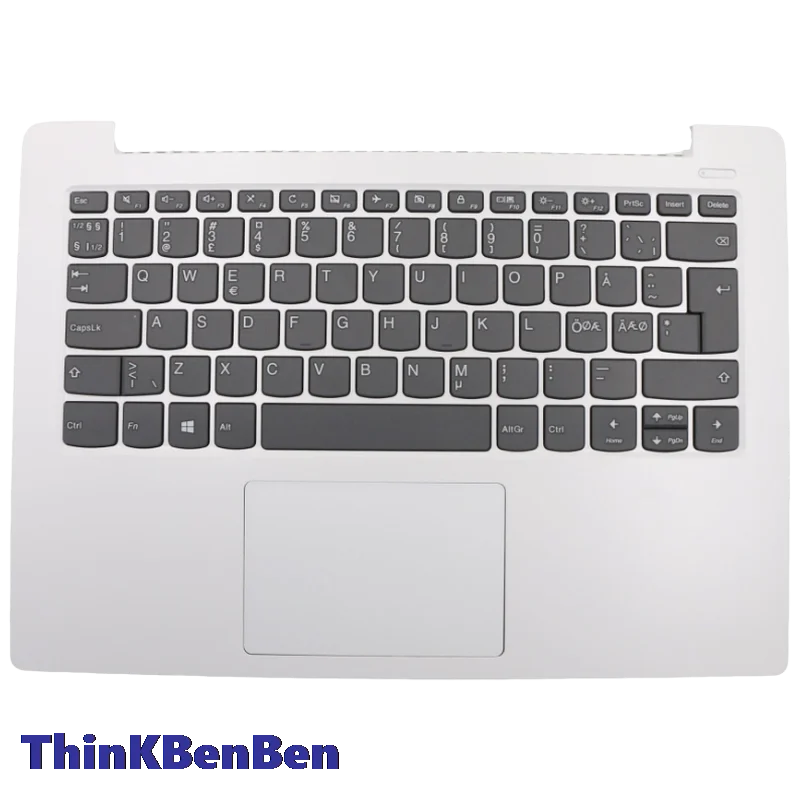 

NDC Nordic White Keyboard Upper Case Palmrest Shell Cover For Lenovo Ideapad 330S 14 14IKB 14AST 5CB0R07697