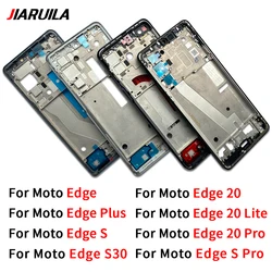 For Moto Edge 20 Lite Pro S S30 Middle Frame Front Bezel Cover Chassis Housing Back Plate LCD Holder Replacement