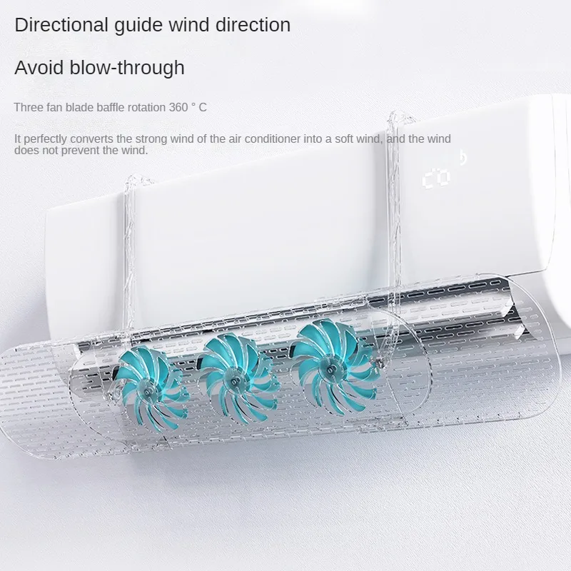 Cold Air Deflector Purification Wind Outlet Baffle Retractable Air Conditioner Wind Deflector Avoid Punch Wind Deflector