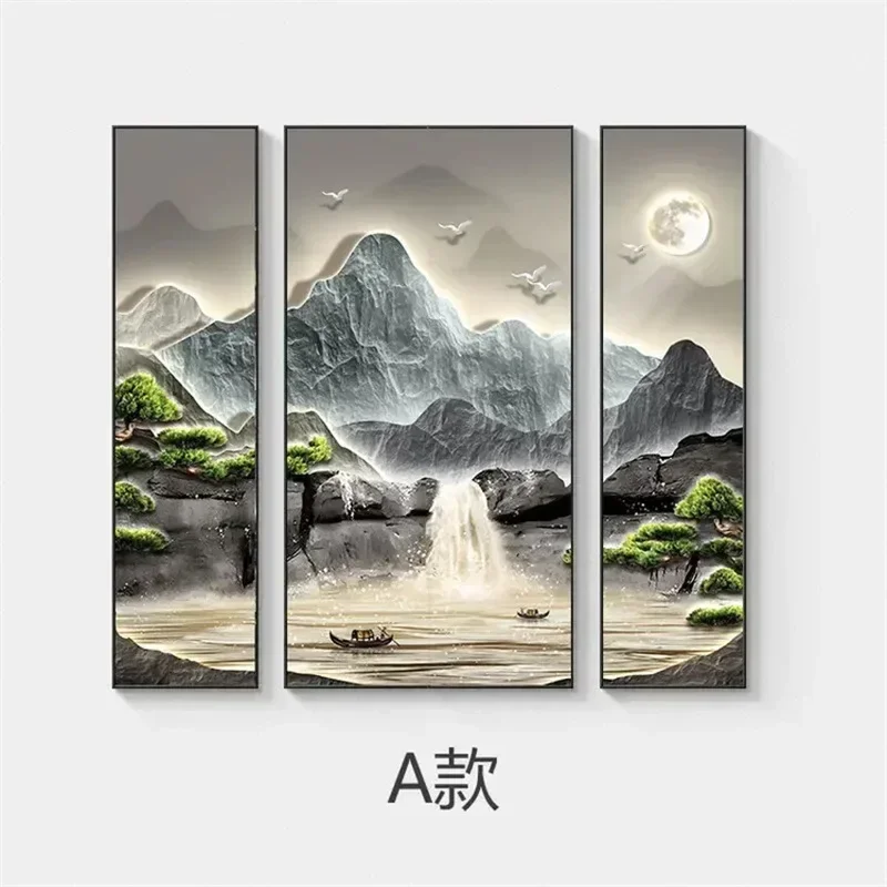 

Living room running water makes money hanging paintings, hall atmospheric landscape decoration paintings