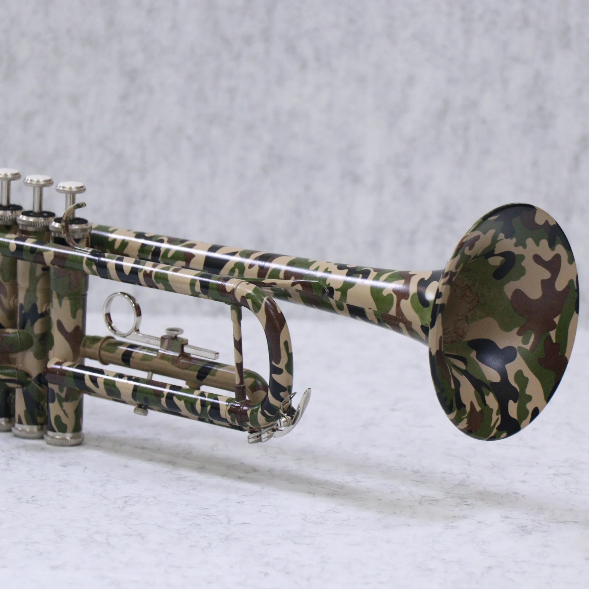 Camouflage Color Surface Finishing Normal Level Yellow Brass Material Brass Instruments Trumpet