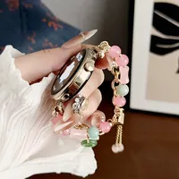 18mm 20mm 22mm Slim Jewelry Bracelet For Huawei GT5/GT4  41mm 46mm Luxury Womens Band For Samsung Galaxy Watch 7 6 40 44mm Strap