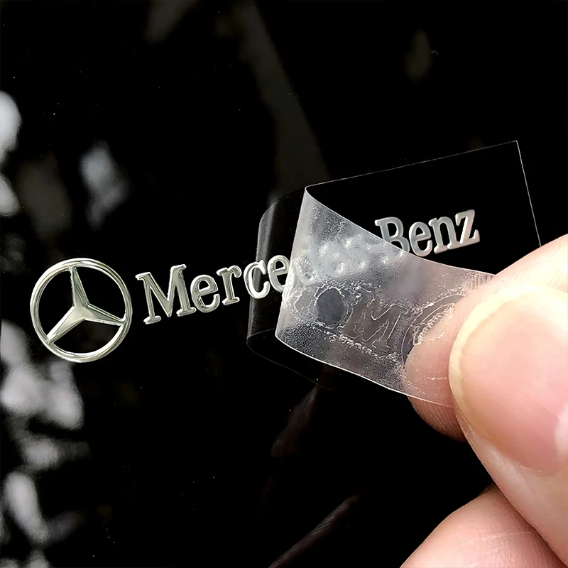 ثلاثية الأبعاد شعار معدني ملصق سيارة الديكور الداخلي التصميم الشارات لمرسيدس بنز AMG W205 C300 W203 W206 W108 W124 W126 W140