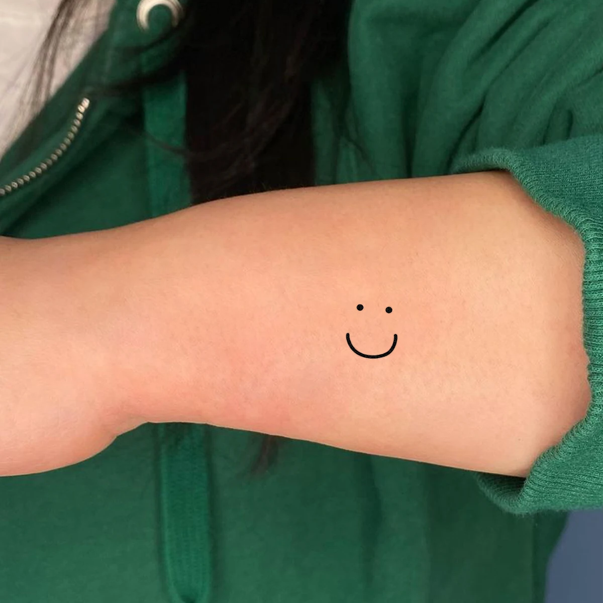 TATTOO 1pc Waterproof Temporary Tattoo Sticker Smiley Small Pattern Creatice Tattoo Fake Tatto Neck Wrist Arm Finger for Women