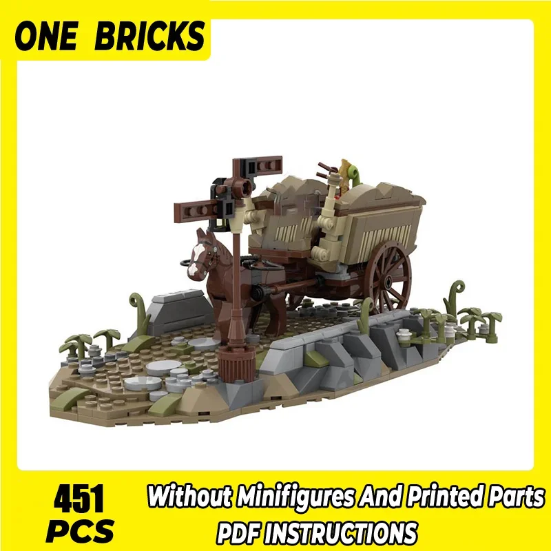 Castle Bricks Magical Rings Moc Building Blocks Movie Scene Medieval Carriage Model DIY Assembly Street View Toys Child Gifts