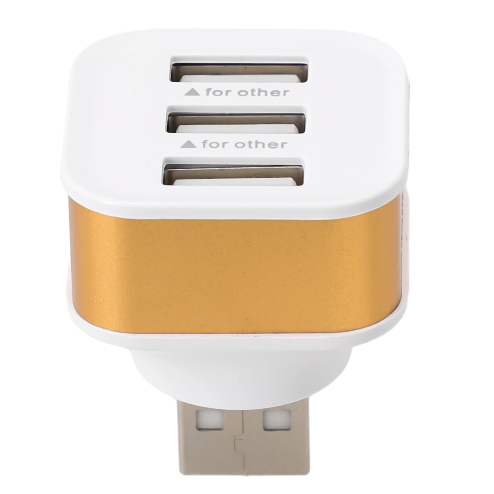 Extender USB Extender Gold Silver Black Not Transfer Data USB Interface Input Can Support Connecting 3 USB Ports