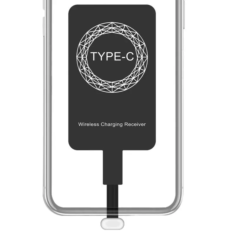 Wireless Charging Adapter Wireless Charger Receiver Adapter Chip Effective Wireless Charger Receiver Thin Type-C Charging