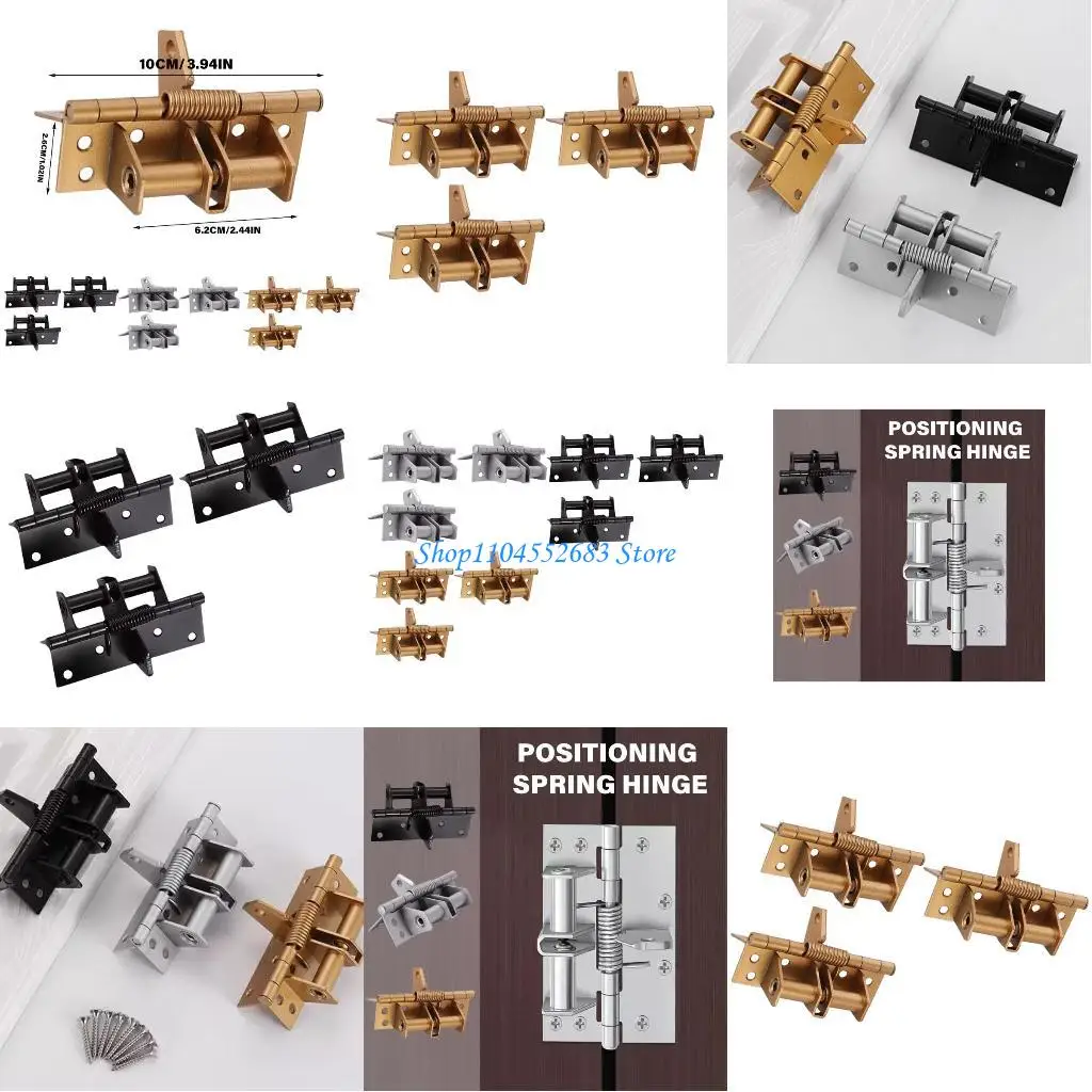 

Y6GD 3Pcs Closing Door Hinges 90 Degree Positioning Auto Closing Door Closers