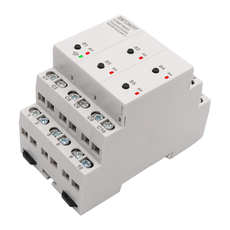 Tuya WIFI 5 isolated channels 5 gang smart switch With Extension switch Smart Timer Remote Control Voice control