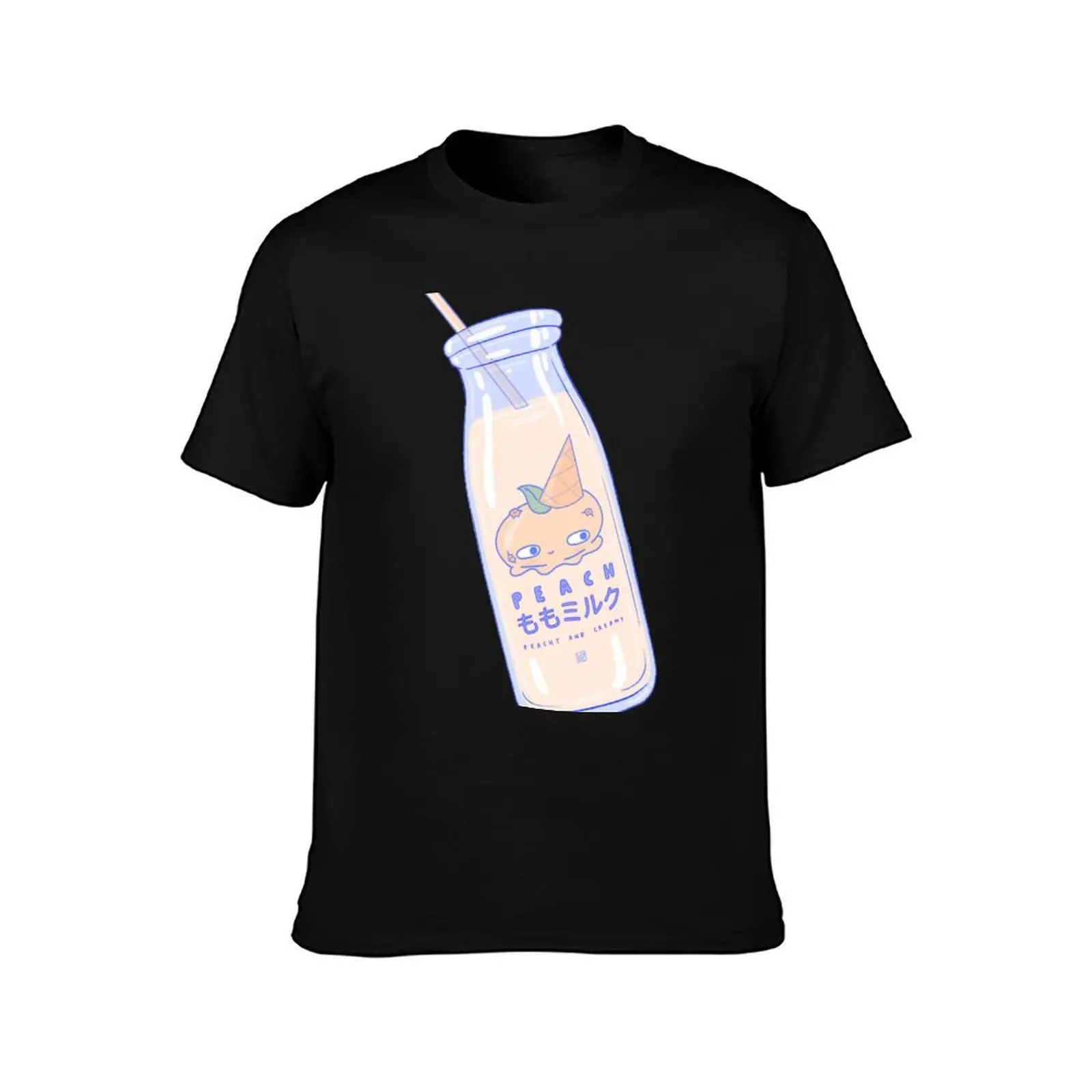 Peachy and Creamy T-Shirt, Summer Casual Cotton Tee, Oversized Streetwear Tops, Vintage Graphic Print, Loose Fit Short Sleeve