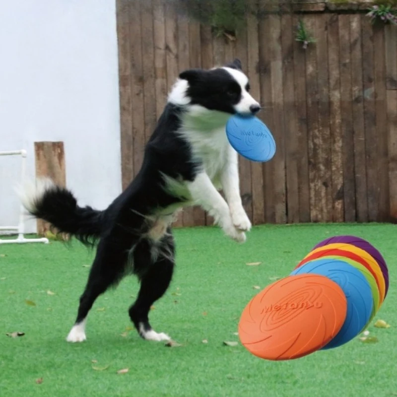 1 قطعة لعبة تدريب الكلاب الكبيرة أقراص الطيران القرص ألعاب الحيوانات الأليفة التفاعلية للكلاب الصغيرة الكبيرة الحدود الكولي لابرادور Mascotas اكسسوارات