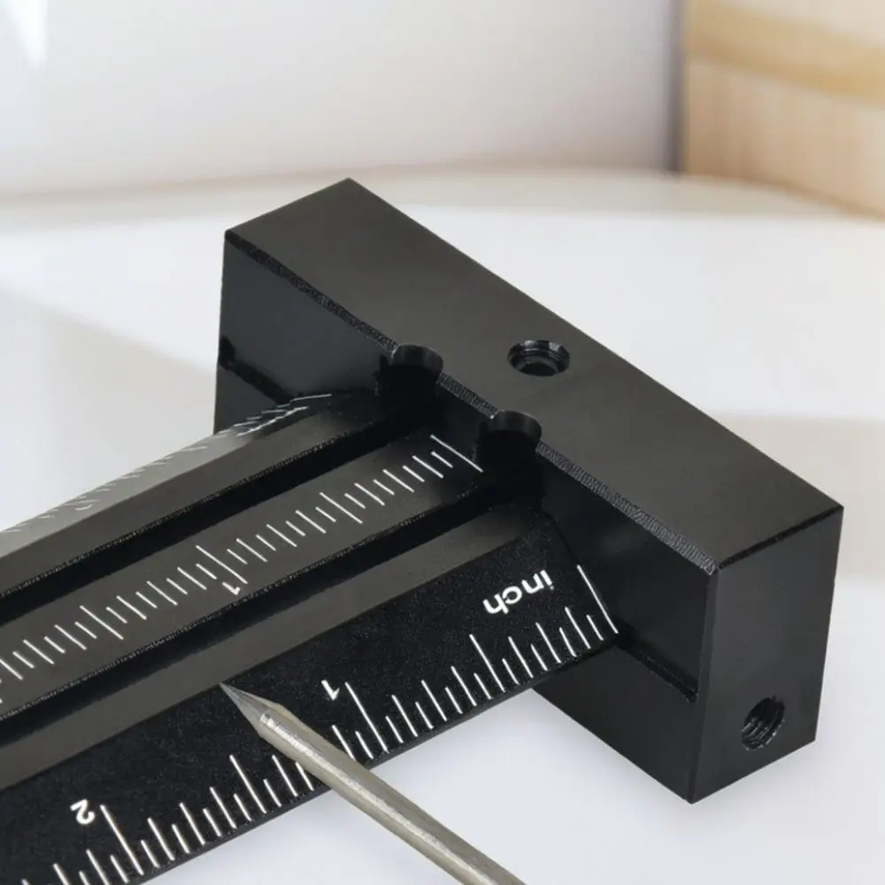 T Shape Marking Tool Woodworking Scriber Gauge Parallel Vertical Line Finder Precise Hole Positioning Hand Craft Accessory