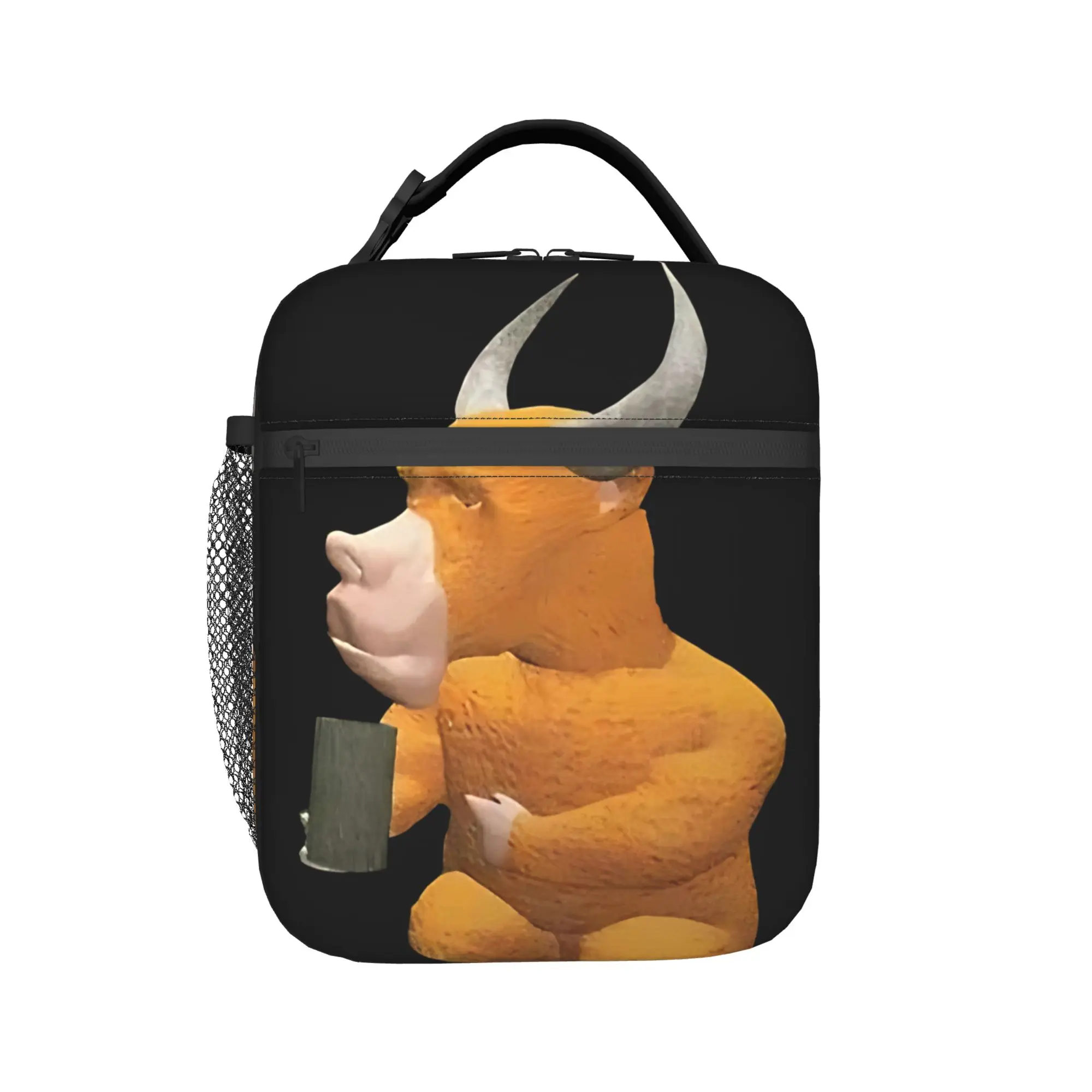 Niu Lai Bull Cut-out  Insulated Lunch Bags Cooler Bag Reusable,Lunch Container  High Capacity Tote Lunch Box Food Storage Bags