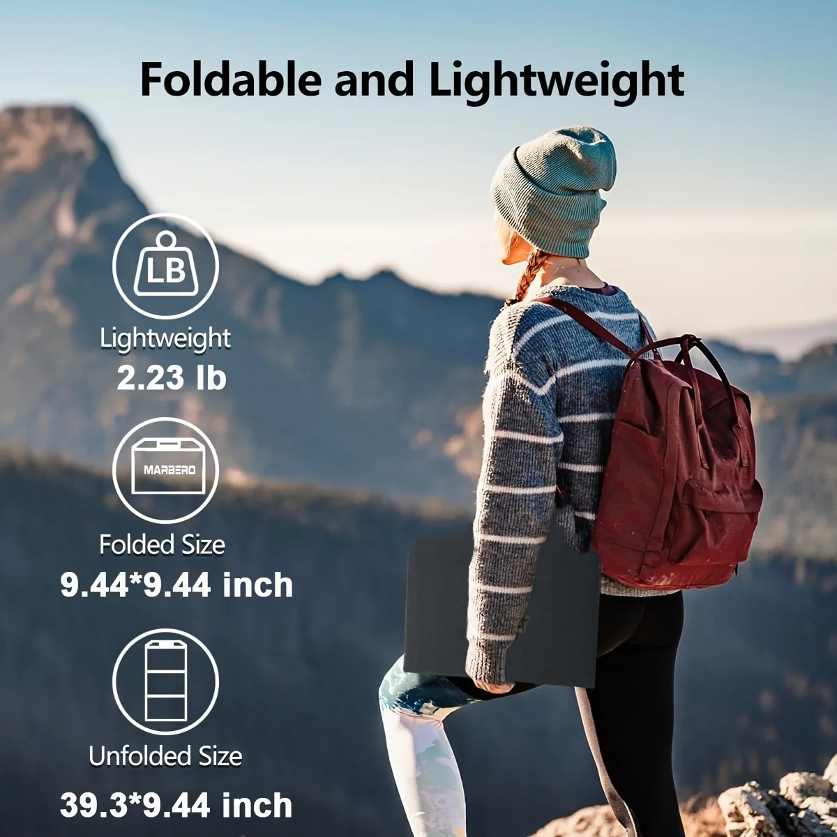 

Solar system accessories 65W solar panel, USB port and TYPE-C 3A DC output. Suitable for outdoor camping, RV travel, etc.