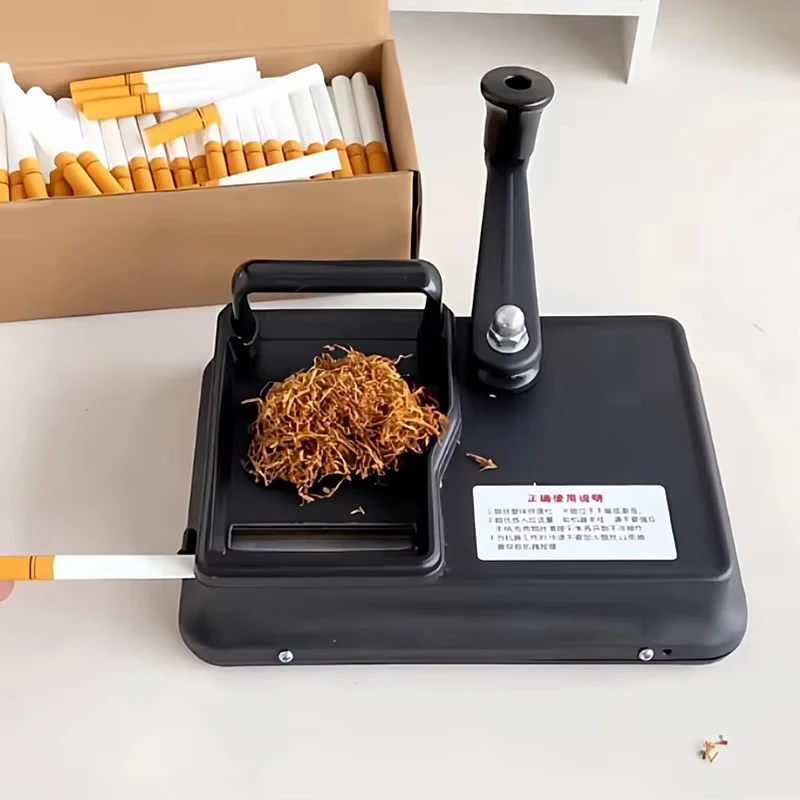 

Semi-Automatic Double-Track Hand-Cranked Cigarette Machine 8.0/6.5 Home-Use Durable Thick And Thin Tobacco Filler For Smokers
