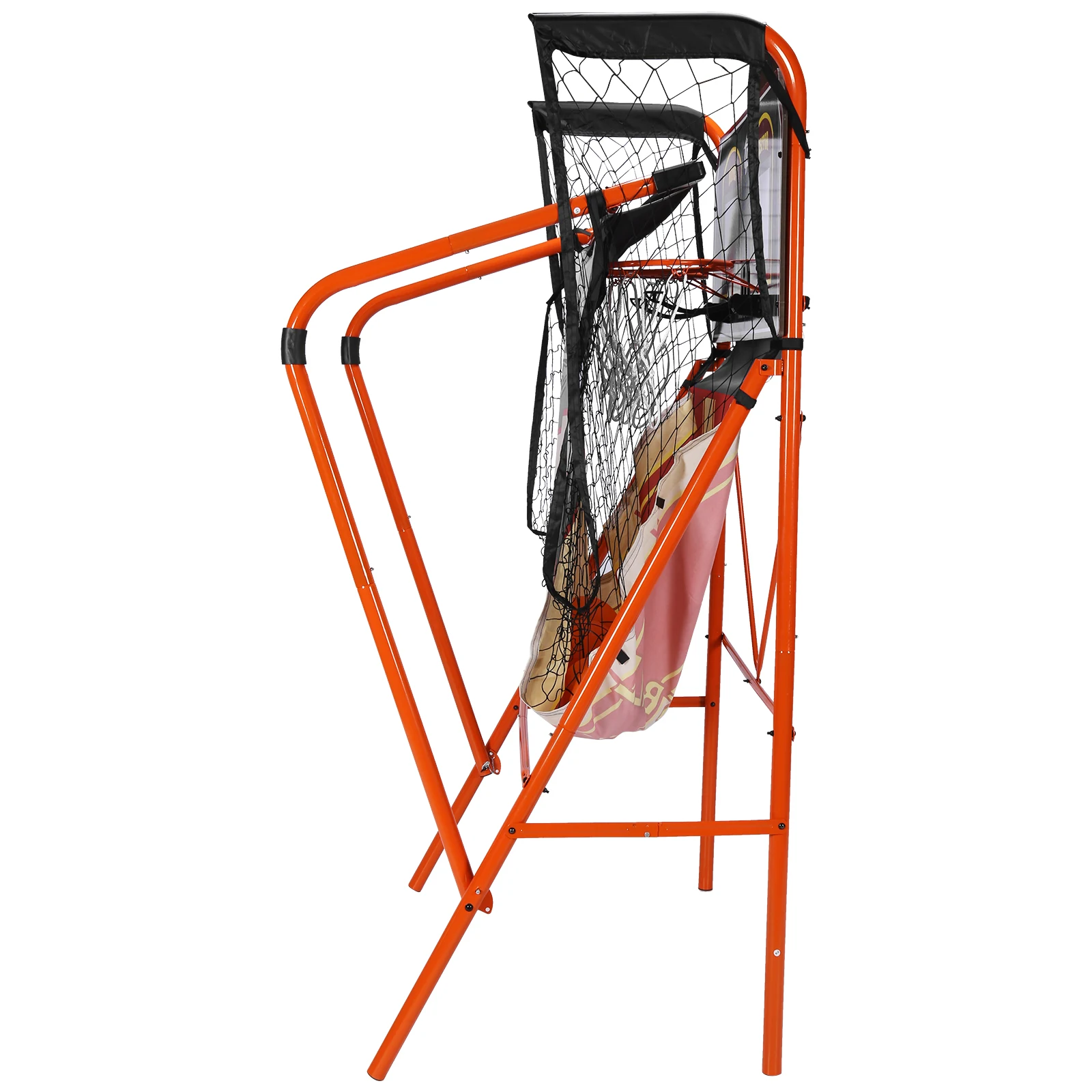 

Arcade Basketball Game Set with Steel Frame Shooting Stand Basketball Machine Inflation Pump for 2 Players Home Play Kids Adults