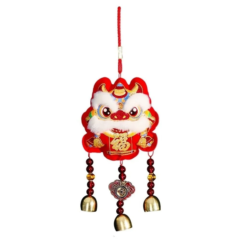

Red Spring Festival Ornaments Traditional Cultural Lion Dance Pendant Horse Embroideried Hanging Atmosphere Lucky Pendant