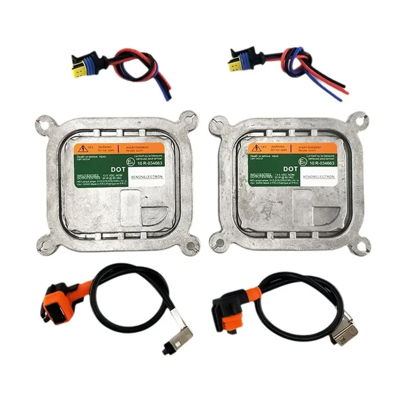 

2Pcs HID Xenon Headlight Ballast+Power Wire 8A5Z-13C170-A For Dodge Ford Lincoln DL3Z-13C170-A 8A5Z13C170A-A99D