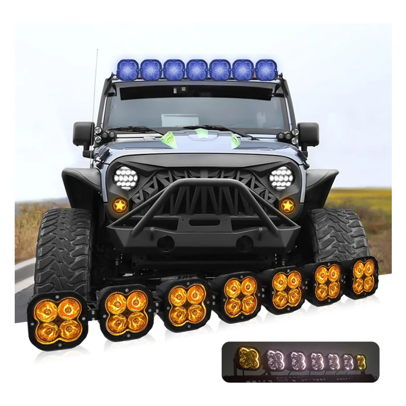 Linkable Light Bar RGB DRL Offroad Fog Light Spotlight Modular Led Light Bars 42 Inch Offroad 4x4 with RGB DRL