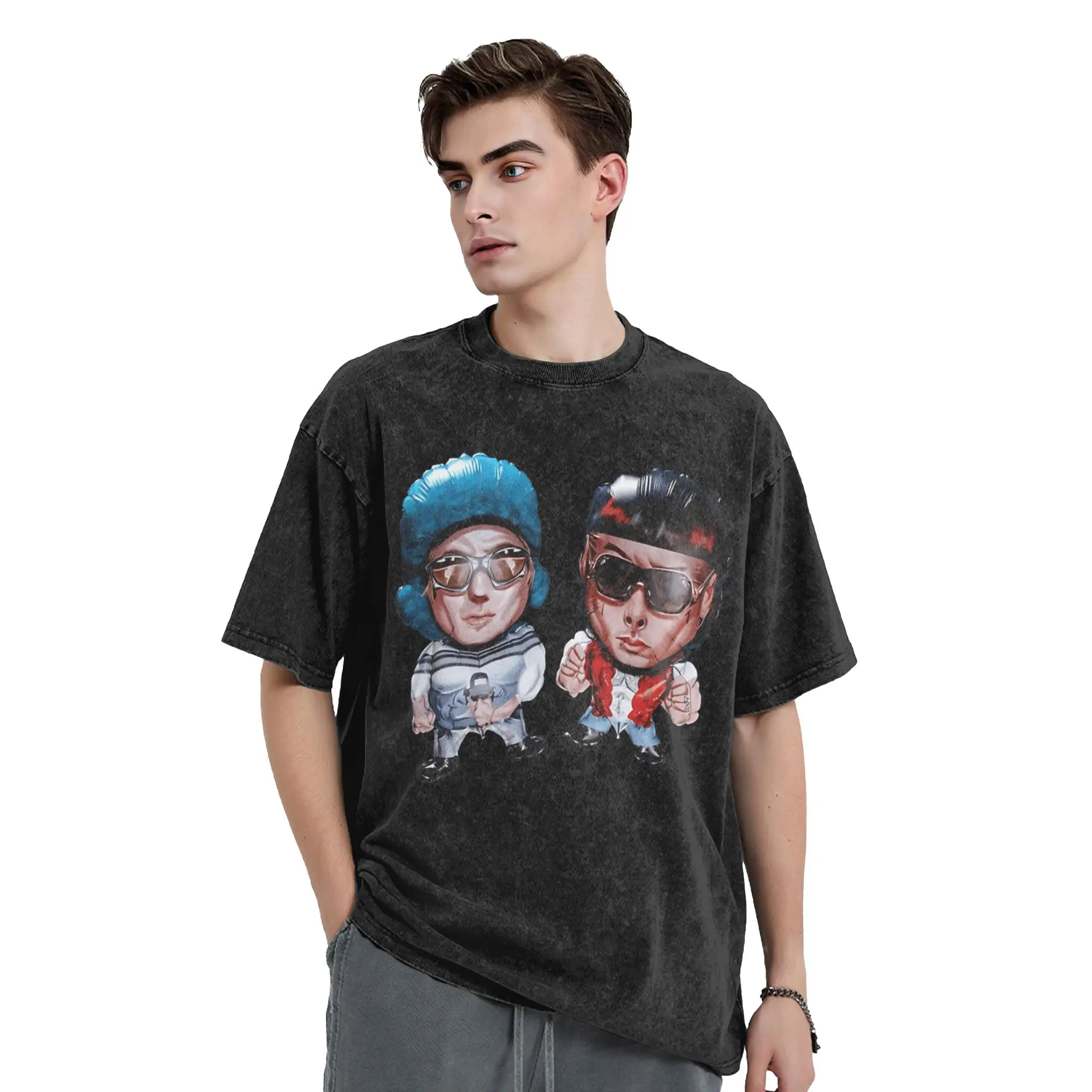 Ca7riel وباكو Amoroso Catriel تي شيرت الصيف Y2K متعة تي شيرت القطن Harajuku التي شيرت للرجل قصيرة الأكمام تصميم تي شيرت