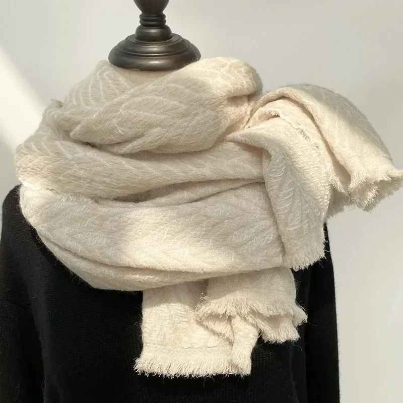 

Versatile Long Double-Sided Scarf for Women's Winter Fashion Cachecol Feminino Inverno