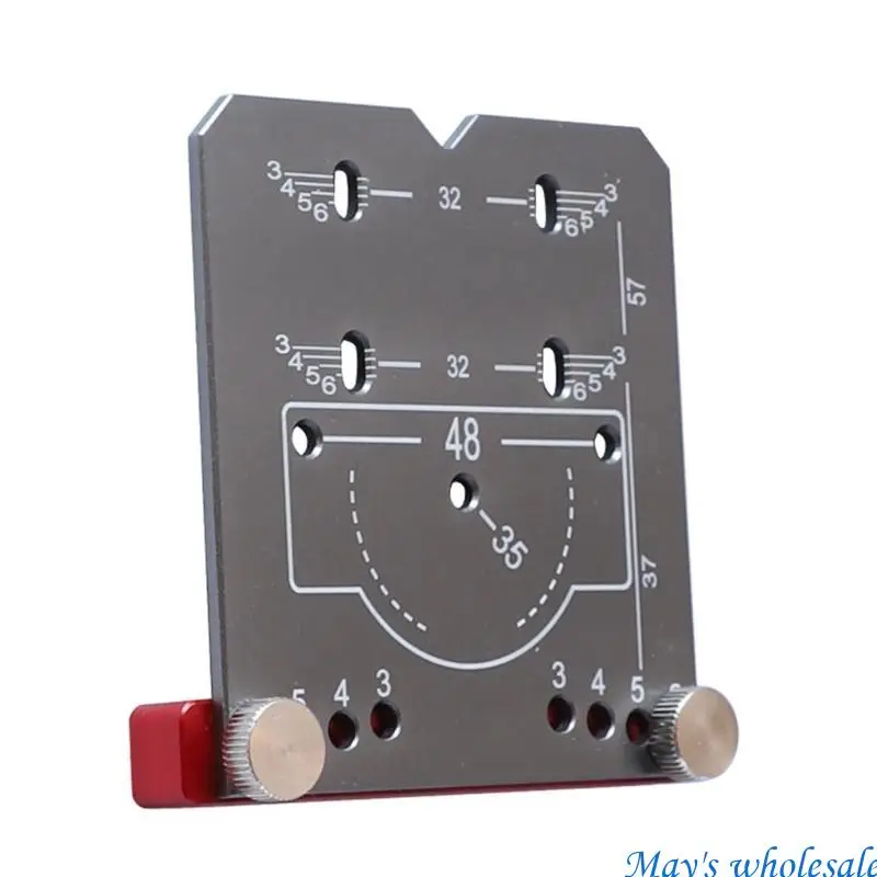 

Woodworking Hinge Hole Drilling Jig Drill Bit Door Cabinet Hinge Hole Locator 448A