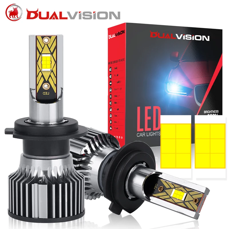 

Dualvision H7 H4 H1 LED Car Headlight Bulbs 7035 CSP H8 H11 880 881 H3 H9 HB3 HB4 9005 9006 9012 HIR2 Auto Fog Lamp 1:1 Mini 12V